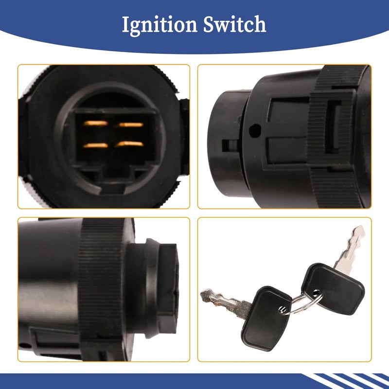 Getfarway Ignition Switch 1900-0932 Compatible with Kubota Tractor BX1850D BX F GR RTV ZD Series Mower, RTV500 RTV900 RTV1140 ZD1211 ZD221 ZD321 ZD323 ZD326 ZD331, Replace K7571-62102 K7571-62112 - Image 4